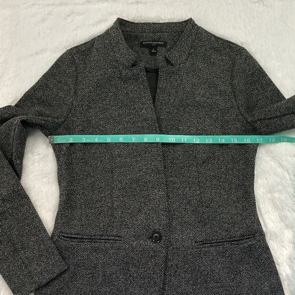 Like New Banana Republic Knit Herringbone Blazer Coat - Picture 3 of 8
